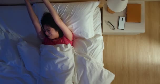 asian woman has insomnia - Materiaali, video