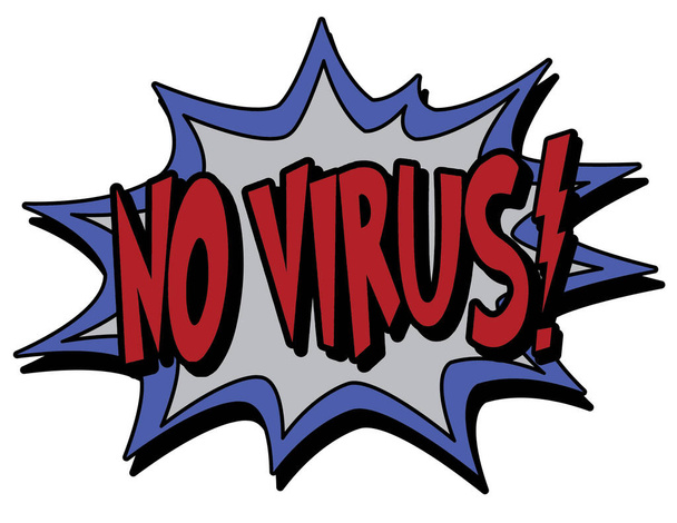 No virus comic burst, simply vector illustration  - Vector, Image