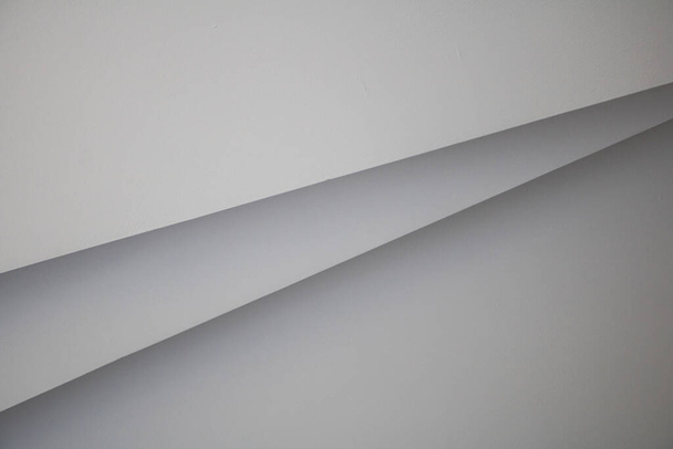 Absztrakt szoba Stripe fehér vízszintes minta fal háttere.Modern belső tér - Fotó, kép