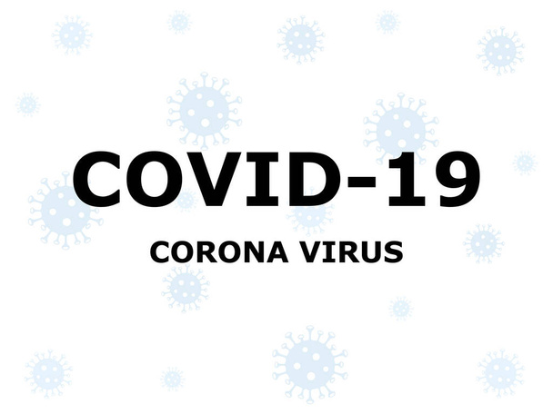 Coronavirus banner background vector illustration. Stop virus concept. Dangerous world pandemic  - Vettoriali, immagini
