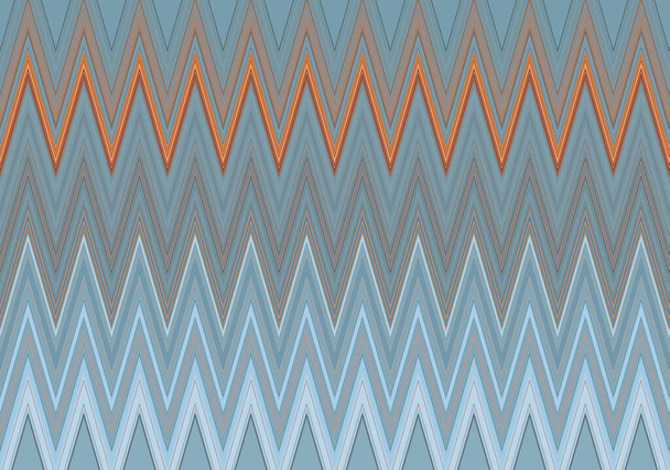 Abstract decorative texture with colorful zig zag pattern. Illustration. - Photo, image