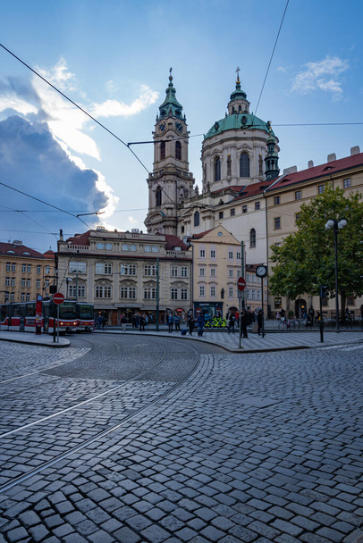 A view of Prague, Czech Republic in 2019 - Fotoğraf, Görsel
