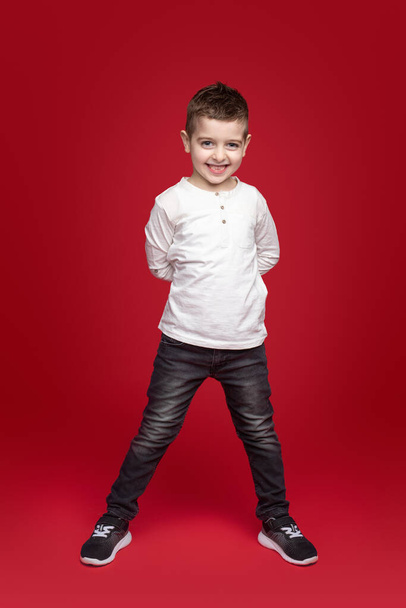 Funny boy in trendy clothes - Foto, Imagen