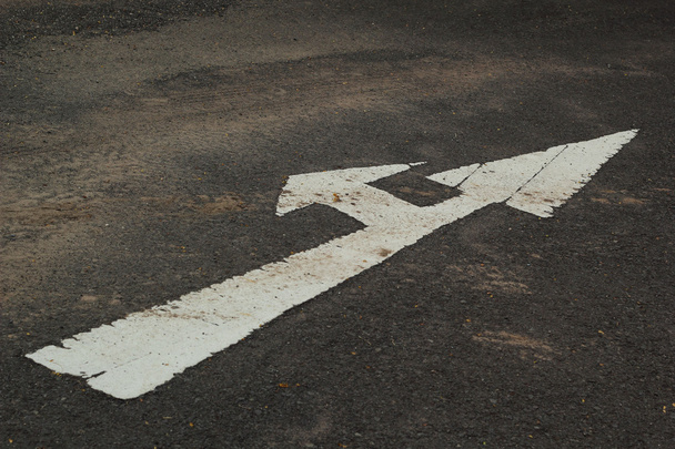 Symbolize the arrows on the street. - Photo, Image