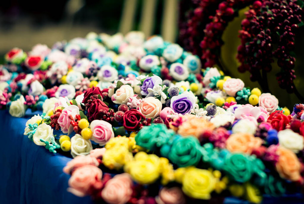 bloemdecoraties op de beurs - Foto, afbeelding