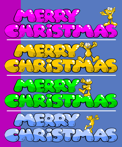 Christmas fun briefkaart - Vector, afbeelding
