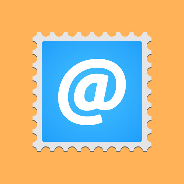 Sello postal con icono
 - Vector, imagen