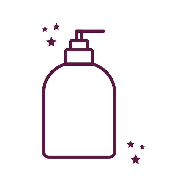Projekt ikony wektora linii dozownika mydła - Wektor, obraz