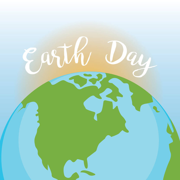 Earth day poster - Vetor, Imagem