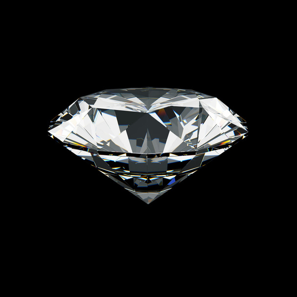 Diamantes blancos sobre fondo aislado
 - Foto, Imagen