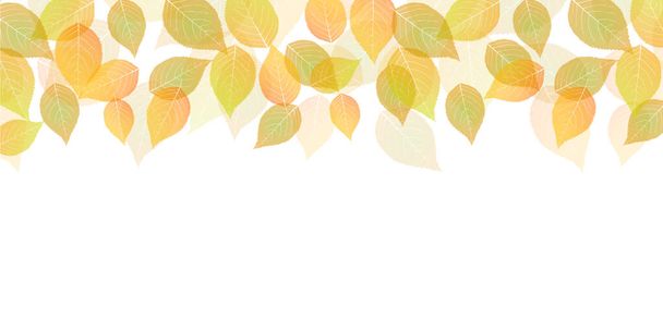 Maple leaves Japanese paper autumn background - Vector, Image