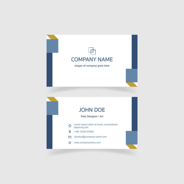 Modern and clean business card template. Color and harmonious composition. Vector illustration eps10. - Vector, Image