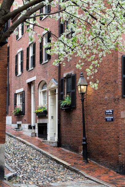 A Spring Afternoon on Beacon Hill, Boston - Foto, Imagen