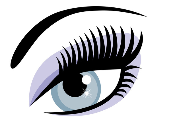 Глаз с макияжем
 - Вектор,изображение
