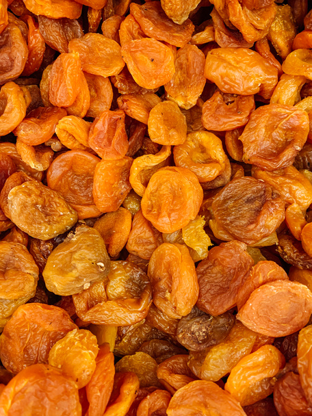süße Aprikose getrocknete Aprikosen als Hintergrund - Foto, Bild