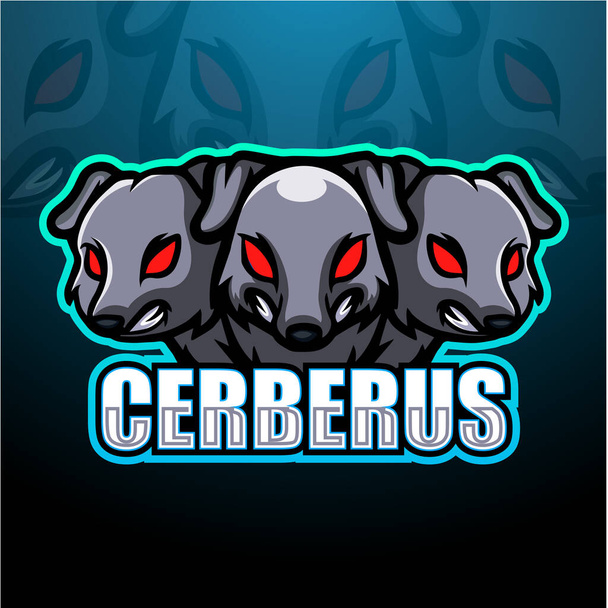 Vektori kuva Cerberus maskotti esport logo suunnittelu
 - Vektori, kuva