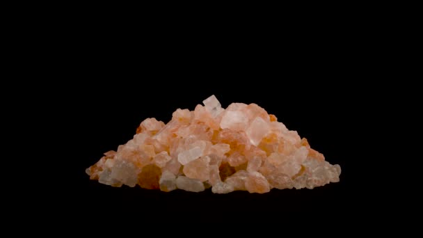 hromada růžových krystalů himálajské soli - Záběry, video
