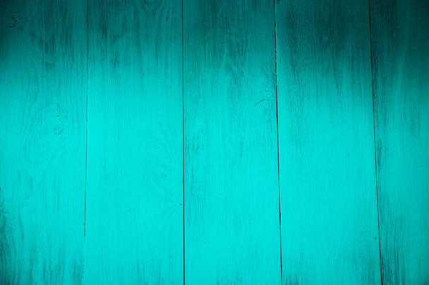 Turquoise wooden a background. - 写真・画像