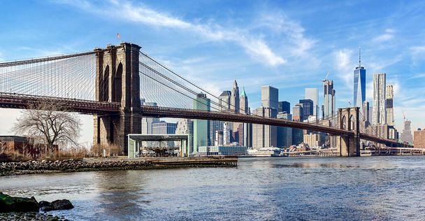 colorful daytime panorama view of the New York City Manhattan - Foto, Bild