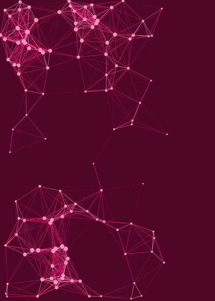 Netwerk mesh procedurele kunst achtergrond illustratie   - Vector, afbeelding