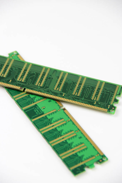 Details van de computer. RAM-geheugen. - Foto, afbeelding