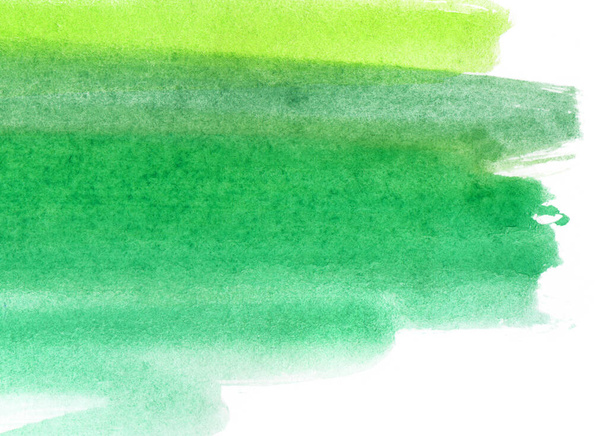 Bright green abstract watercolor background for design - 写真・画像