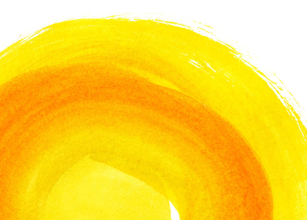 Jasné barevné žluté a oranžové abstraktní akvarel pozadí pro design - Fotografie, Obrázek