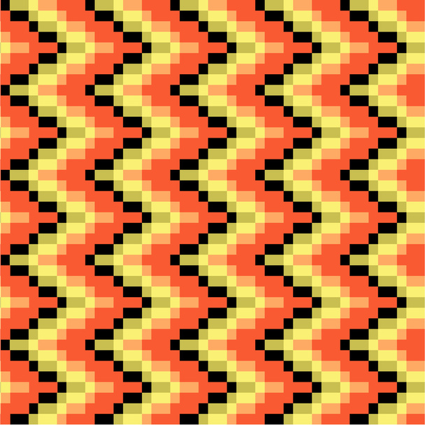 Textura étnica coloreada en zig zag
 - Vector, imagen