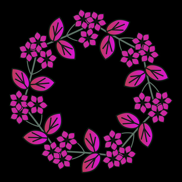 Marco floral
 - Vector, imagen