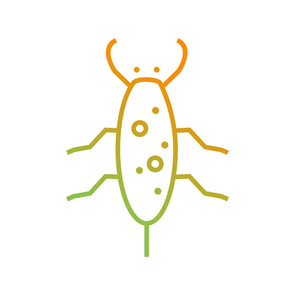 Icona unica della linea vettoriale degli scarafaggi
 - Vettoriali, immagini