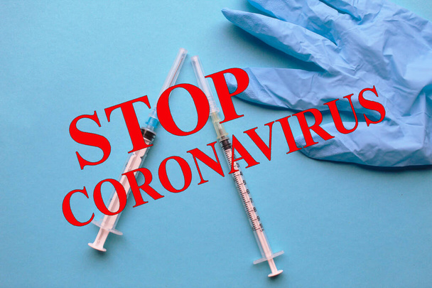 Coronavirus. Salgın hastalık. Virüs salgını. Koronavirüsü durdurun. Seçici odak. - Fotoğraf, Görsel