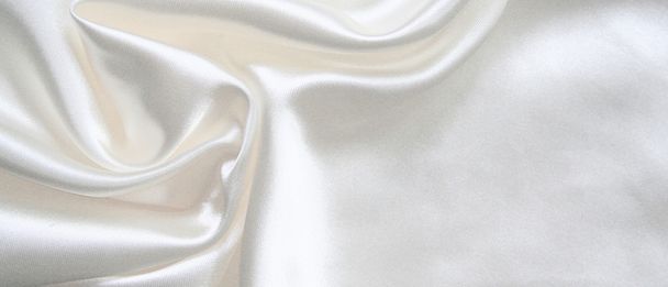 Smooth elegant white silk - Фото, зображення