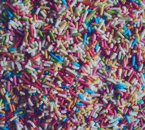 coloré abstrait texture de fond de sucre saupoudrer sucré macro photo
 - Photo, image
