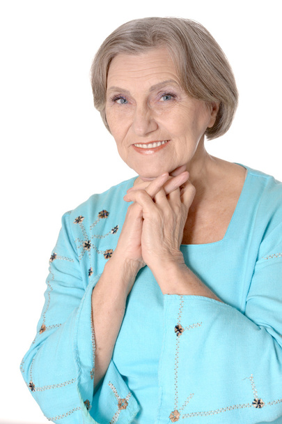 Positive senior woman - Фото, изображение