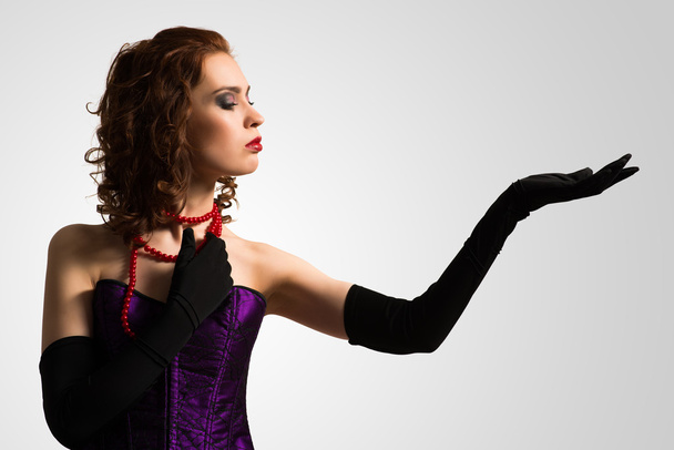 young attractive woman in corset - Fotografie, Obrázek