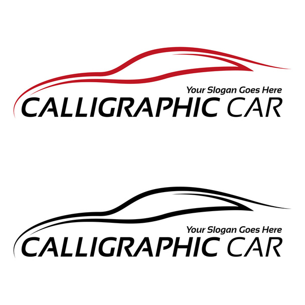 Logotipos de coches caligráficos - Vector, imagen