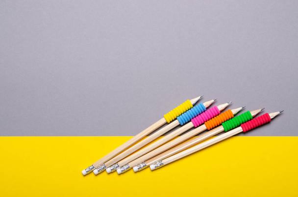 Pencils with rubber - Fotó, kép