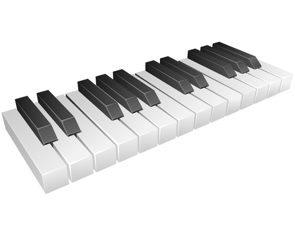Piano keys - Vecteur, image