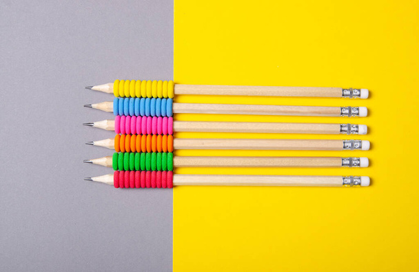 Pencils with rubber - Fotó, kép