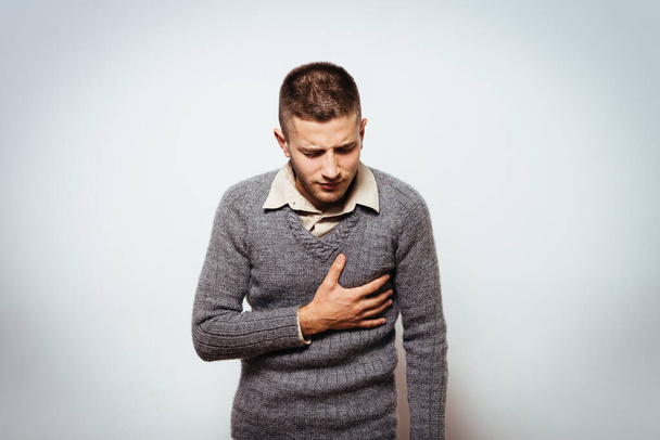 A man with a heart attack - Photo, image