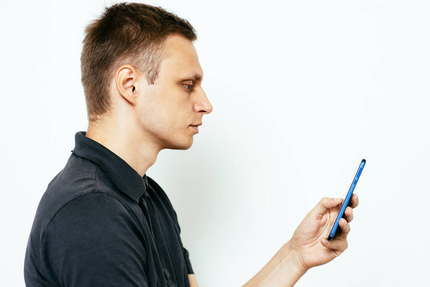 A man with a smartphone - Photo, Image