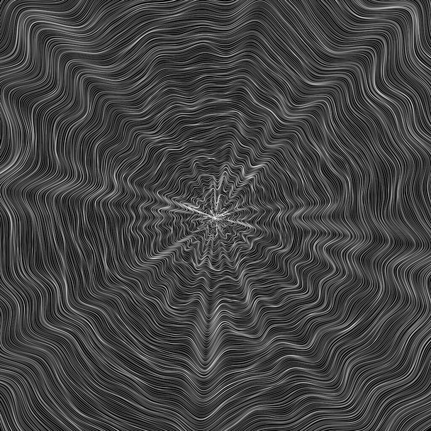 Soustředné abstraktní vektorové pozadí vlnité čáry - Generativní umění   - Vektor, obrázek