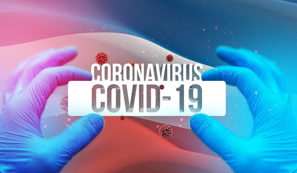 Coronavirus. Novel coronavirus 2019-nCoV. Koronaviruksen karanteenin käsite. Pandemian pysäyttäminen Novel Coronavirus epidemia covid-19 2019-nCoV-karanteeni. - Valokuva, kuva