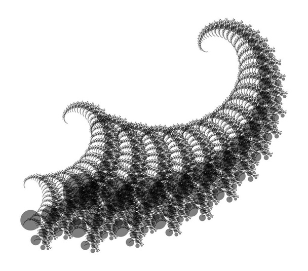 Frattale frattale perline spirale Cornucopia Vortex Forma - Elemento generativo Op Art
 - Vettoriali, immagini