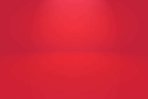 Astratto lusso morbido sfondo rosso Natale design layout di San Valentino, studio, camera, modello web, Rapporto d'affari con il colore sfumato cerchio liscio. - Foto, immagini