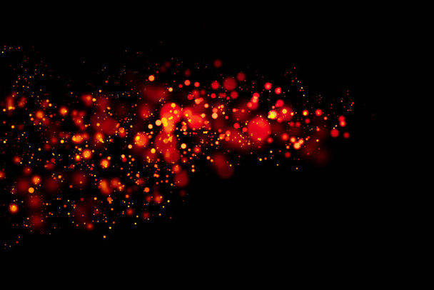 Coronavirus covid-19 globuli rossi in movimento bokeh sfocatura su uno sfondo scuro
. - Foto, immagini