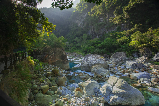 Valley Stream of Shakabang Stream, Taroko Scenic Area, Hualien, Taiwan - Photo, Image