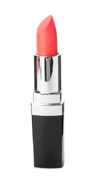 Beautiful lipstick on white background - Foto, Imagem