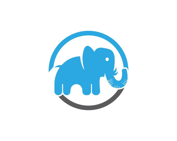 Elephant logo design template  - Vector, Image