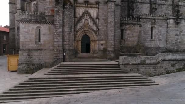 main entrance of gothic church - Footage, Video